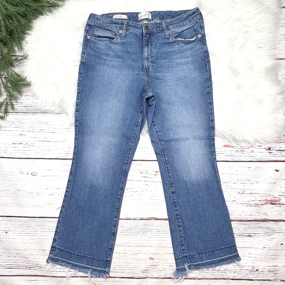 👖|•UNIVERSAL THREAD•| Ankle Bootcut High Waist Raw Hems Size 12/31👖 - Picture 1 of 11
